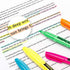 Lelix 30 Pack Highlighters, 10 Bright Colors, Chisel Tip Quick Drying for Back to School, Office, Home Highlighting