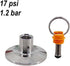 AMHUKIP 1pcs 1.5" 17-100psi Applications(17psi) Adjustable Tri Clamp Pressure Relief Valve End Cap - for Home Brewing