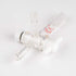 StonyLab Vacuum Glass 3-Way Flow Control Adapter, Borosilicate Glass Adapter with Standard 14/20 Taper Joint and PTFE