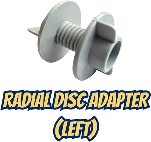1 Dedeco Sunburst Radial Disc Adapter Rotary Tool Accessory - Left, Piece Per Unit