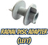 1 Dedeco Sunburst Radial Disc Adapter Rotary Tool Accessory - Left, Piece Per Unit