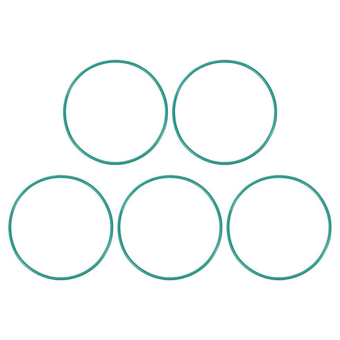 uxcell Fluorine Rubber O-Rings, 69mm OD 65.2mm ID 1.9mm Width FKM Seal Gasket, Green, Pack of 5 for Machinery Plumbing