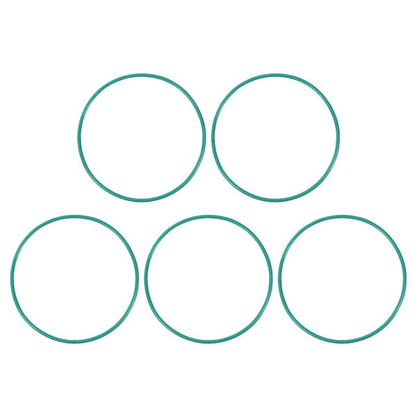 uxcell Fluorine Rubber O-Rings, 69mm OD 65.2mm ID 1.9mm Width FKM Seal Gasket, Green, Pack of 5 for Machinery Plumbing