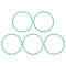 uxcell Fluorine Rubber O-Rings, 69mm OD 65.2mm ID 1.9mm Width FKM Seal Gasket, Green, Pack of 5 for Machinery Plumbing