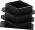 Generic 30pcs 15x15mm Black Plastic Square Tube Bungs Furniture Leg Plugs End Caps for Chair and Table Legs Floor
