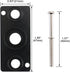 Baomain 6 Gaskets and 12 Screws Pneumatic Replacement Parts for 4V210-08 Solenoid Valve, Black