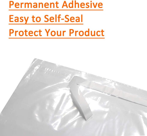 Belinlen 100 Count 18x24 Inch Self Seal Clear Poly Bags for Packaging, Shipping & FBA with Permanent Adhesive