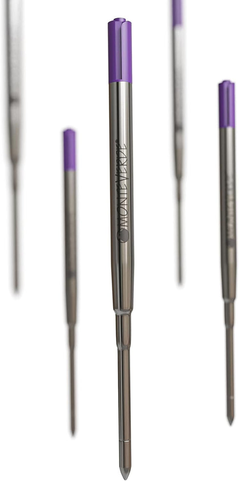 Monteverde Ballpoint Refill, Medium Point, Soft Roll, Pink - 2 per Pack, Fits Parker Ballpoint Pens (P132PK)