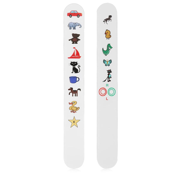 Check Vision Tester Stick, ANGGREK Kids Fixation Stick with Colorful Animal Patterns, Waterproof Coating Eye Test