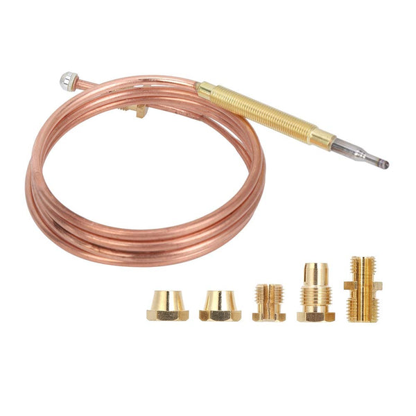 900mm Universal Thermocouples, Replacement Probe with 5pcs Nuts for Induction Cooker and Heating Devices