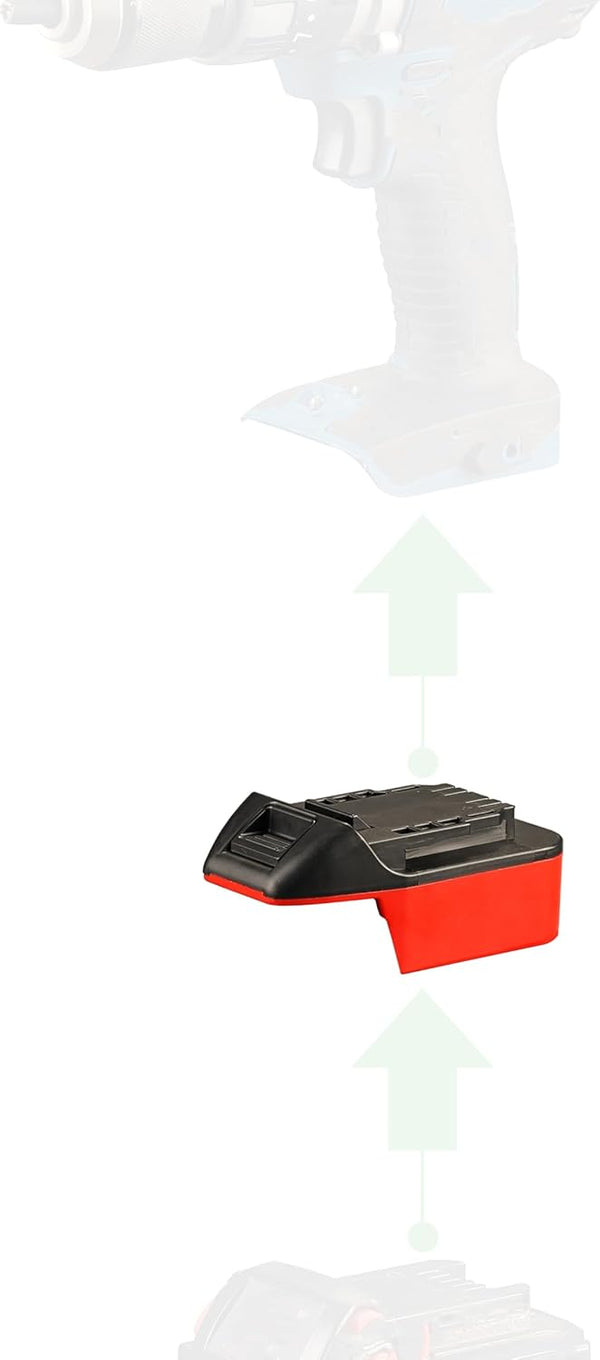 NovaQuantic Adapter for Milwaukee M 18 Battery Works as Power Supply for Hercules