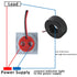 Amp Voltage Meter, 22mm Dual Display Panel Voltmeter Ammeter AC 0-100A 60-500V LED Indicator