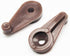 Glass Retainer Clips 5mm Cabinet Glass Clips with Screws for Fixing Glass Cabinet Doors (50, Brown)