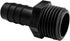 20 pcs 1/2" Barb x 1/2" NPT Male Connector, Plastic Hose Barb Fitting, Industrial Hose Barb to Pipe Fittings