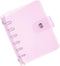PATIKIL A7 Clear Binder Cover, Soft PVC Loose Leaf Binder Protector, Snap Button Closure