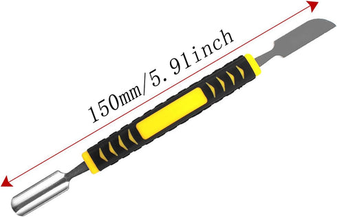 CTWHA 6PCS 5.9x0.43x0.29 inch Set Small Double Ended Metal Pry Bar Disassembly Tool Carbon Steel Construction and ABS