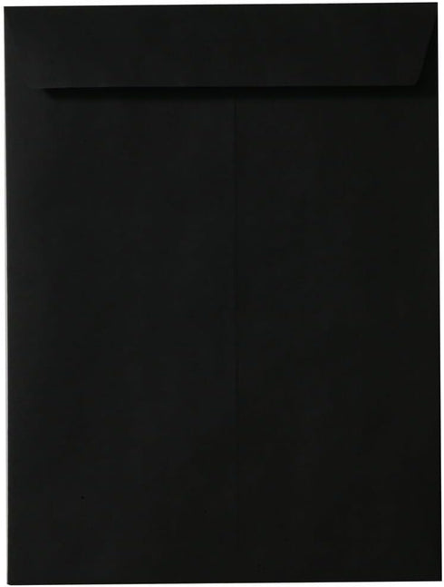 JAM PAPER 10 x 13 Open End Catalog Envelopes - Smooth Black, 50/Pack