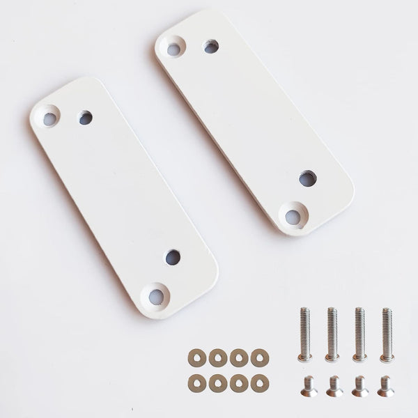 PIAOLGYI 2 Pcs White Cabinet Handle Adapter for Milsbo Greenhouse Cabinet, Compatible with IKEA Milsbo Cabinet