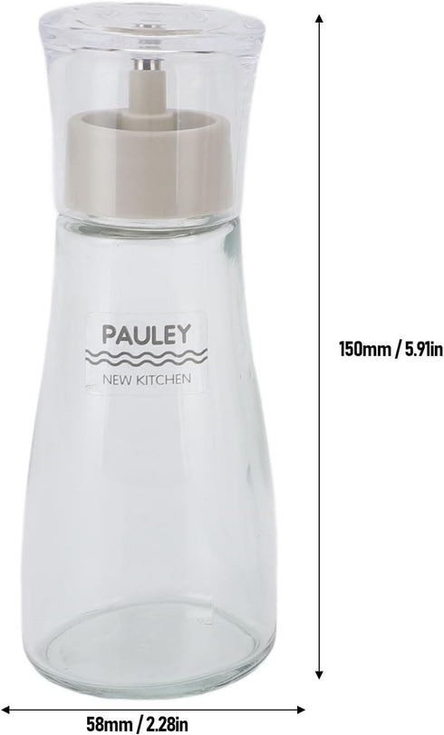 ZASCHMOY Countertop 150ml 260ml Glass Mouthwash Dispenser Elegant Refillable Multifunctional Dispenser with Spout
