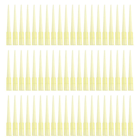 WMYCONGCONG 500 PCS Pipette Tips 200ul Clear Yellow Universal Disposable Tips for Lab Liquid Pipettor
