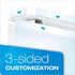 Cardinal 3 Ring Binder, 3 Inch Performer ClearVue Binder, Round Rings, 625-Sheet Capacity, Customizable Covers,