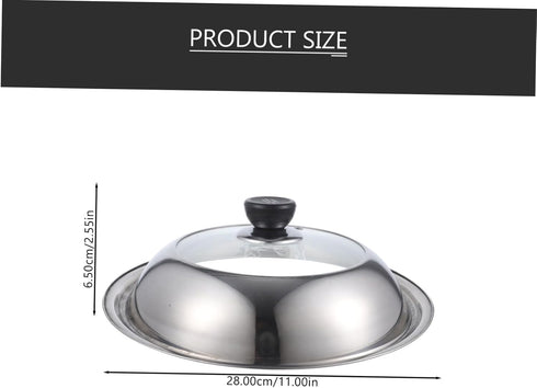 Universal Stainless Steel Pot Lid for Cooking and Steaming