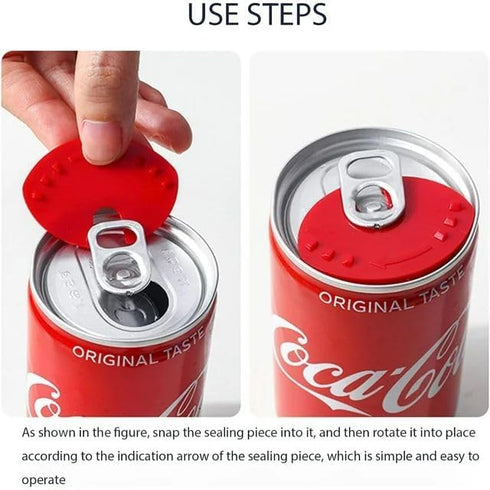 Tangseajiao 6Pcs Random Color Soda Can Covers Lids, Silicone Can Covers for Soda Lid Drink Beer Pop Beverage, Can