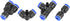 40Pcs Quick Connect Push in to Connect Water Tube Fitting, 1/4" Air Push Quick Fittings, 4 Shapes