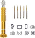 Salmue Set, 5 Precision Screwdriver Electronics Screwdriver Handle with Bits Repair Opening Tool Kit for Laptop, Cell