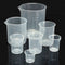 Pack of 8 Capacity Transparent Kitchen Laboratory Plastic Graduated Volumetric Beaker Container Measuring Cup