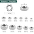 304 Stainless Steel 3/8-16 Finished Hex Nut, Bright Finish, Full Thread, ASME B18.2.2, 25 Pcs Hexagon Nut