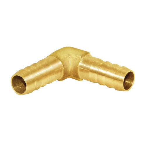 Joywayus Hose Barb 1/4" Elbow Hose ID, 90 Degree L Right Angle Union Brass Fitting for Water/Fuel/Air (Pack of 2)