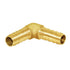 Joywayus Hose Barb 1/4" Elbow Hose ID, 90 Degree L Right Angle Union Brass Fitting for Water/Fuel/Air (Pack of 2)