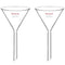 StonyLab 2-Pack Glass Heavy Wall Funnel, Borosilicate Glass Funnel, Short Stem 50mm Diameter