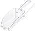 Ice Scoop Candy Buffet Containers, Hmxpls Clear Plastic Scoopers for Popcorn Cookie Candy Buckets (6 Pack)