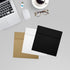 LUXPaper Square Invitation Envelopes, Peel & Press, 5" x 5", Black Linen, 80lb Text, 50 Qty