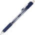 TUL Gel Pens, Retractable, Medium Point, 0.7 mm, Gray Barrel, Blue Ink, Pack of 12