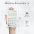 Small Desk Calculator for Kids, Pocket Solar Calculator, Home Office Supplies, Cute Standard Calculator (White)