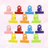 Ciieeo 60 Pcs Office Supplies Bulletin Board Clips, Large Binder Clips, Colorful Mini Paper Clips