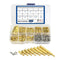 XINGYHENG 280pcs M2.5 Brass Male-Female Spacer Standoff Screw Nut Assortment Kit with Stainless Steel Screws
