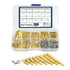 XINGYHENG 280pcs M2.5 Brass Male-Female Spacer Standoff Screw Nut Assortment Kit with Stainless Steel Screws