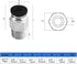 10Pack 1/8" NPT Male Thread 4mm Pneumatic Push-to-Connect-Fittings Air Fittings PC4-N1 by XINMEIWEN