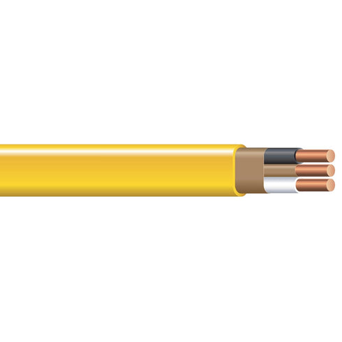Southwire Romex Brand Simpull Solid Indoor 12/2 W/G NMB Cable 15ft coil
