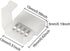 DORHEA 12Pcs 4 10mm/0.39in 5050 LED Strip Connectors Pin Connector Wide LED Tape Light Clips Lights Adapter Connectors
