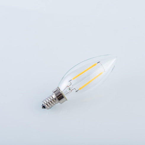12V Candelabra LED Light Bulb, Low Voltage 25 Watt Equivalent, 12V E12 3000K, 24volt Candelabra Light Bulbs for RV, 6