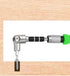 Quintathletic 180Degree Rotation Electric Drill Bit Screwdriver Joint Turning Corner Device Hexagonal Manual Power Tool
