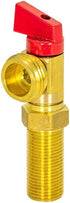 Eastman Brass Outlet Box Red Handle Washing Machine Valve, 1/2 Inch MIP x 3/4 Inch MHT, Quarter Turn Ball Valve, Hot Water Applications, 60280 by EASTMAN