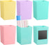 Affrolling 4 Pcs Classroom Magnetic Storage Boxes with Write Wipe Label Magnetic Storage