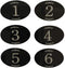 StayMax Locker Number Signs, Self-Adhesive Tape Door Sign, Black Numbers (1-25)