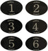 StayMax Locker Number Signs, Self-Adhesive Tape Door Sign, Black Numbers (1-25)